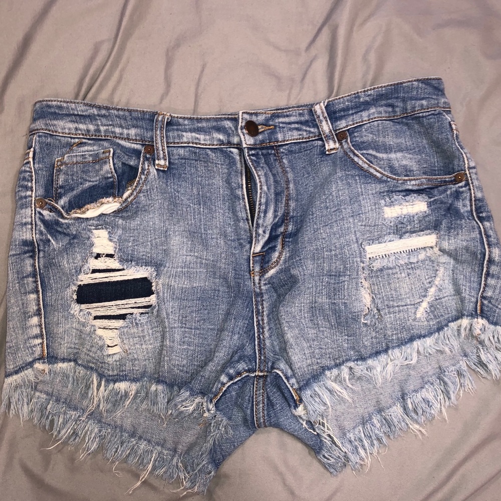 Target Brand Ripped Jean Shorts